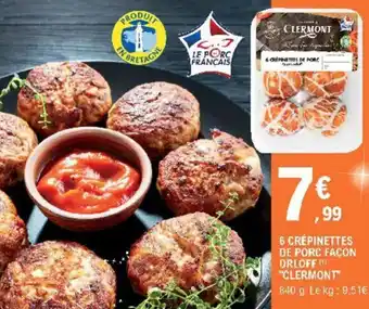 E.Leclerc 5 Crépinettes de porc facon offre
