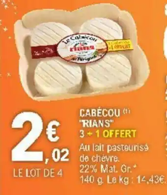 E.Leclerc Cabécou "rians" offre
