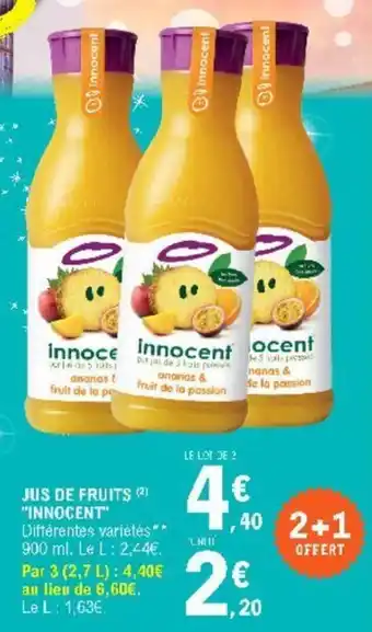 E.Leclerc Jus de fruits "innocent" offre