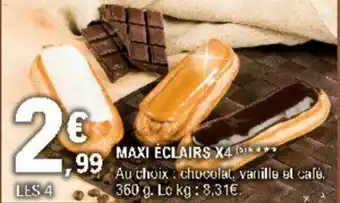 E.Leclerc Maxi éclairs X4 offre