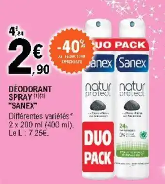 E.Leclerc Déodorant spray offre