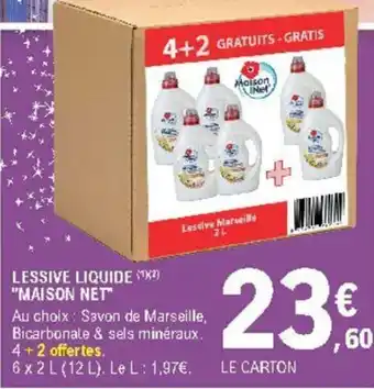 E.Leclerc Lessive liquide "maison net" offre