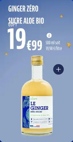 La Vie Claire Ginger zéro sucre aloe bio offre