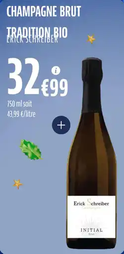 La Vie Claire Champagne brut tradition bio offre