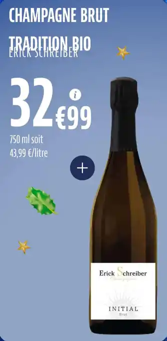 La Vie Claire Champagne brut tradition bio offre