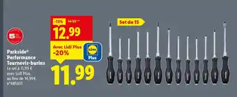 Lidl PARKSIDE Performance Tournevis-burins offre