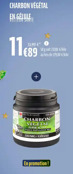 La Vie Claire Charbon végétal en gélule offre