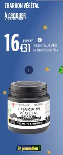 La Vie Claire Charbon végétal à croquer offre