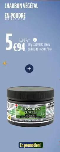 La Vie Claire Charbon végétal en poudre offre