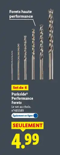 Lidl PARKSIDE Performance Forets offre