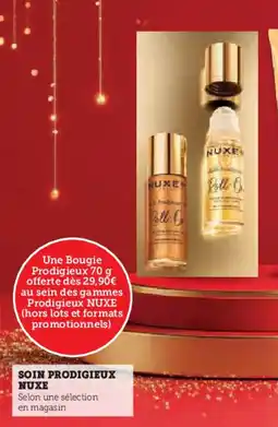 Super U Soin prodigieux nuxe offre