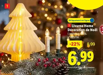 Lidl Livarno Home Décoration de Noël offre