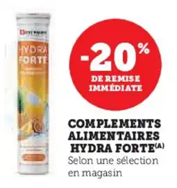 Super U Complements alimentaires hydra forte offre