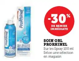 Super U Soin orl prorhinel offre