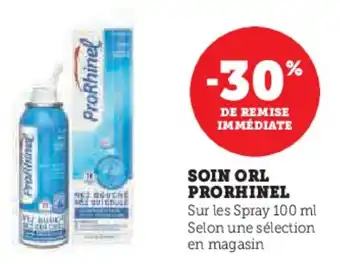 Super U Soin orl prorhinel offre