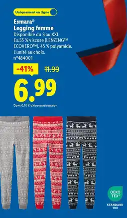 Lidl ESMARA Legging femme offre