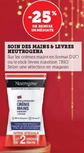 Super U Soin des mains & levres neutrogena offre