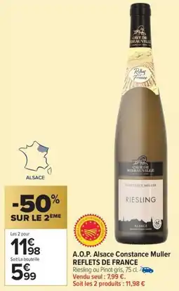 Carrefour Market A.o.p. alsace constance muller reflets de france offre