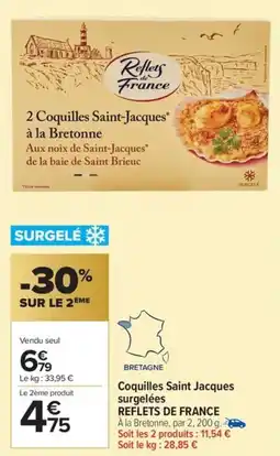 Carrefour Market Coquilles saint jacques surgelées reflets de france offre