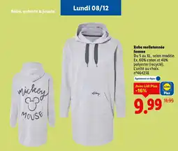 Lidl Robe molletonnée femme offre