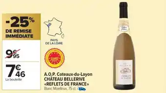 A.o.p. coteaux-du-layon château bellerive reflets de france