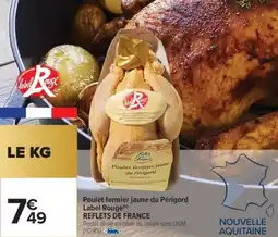 Carrefour Market Poulet fermier jaune du périgord label rouge reflets de france offre