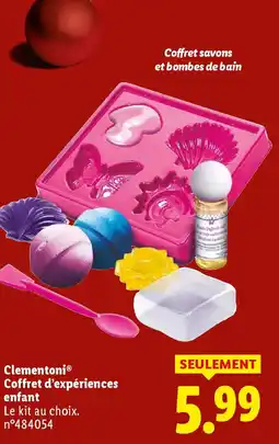Lidl CLEMENTONI Coffret d'expériences enfant offre