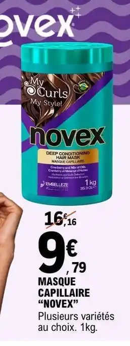 MASQUE CAPILLAIRE NOVEX