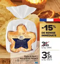 Carrefour Market Étoile de noël reflets de france offre