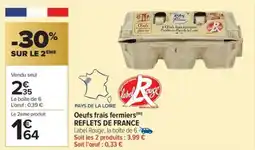 Carrefour Market Oeufs frais fermiers reflets de france offre