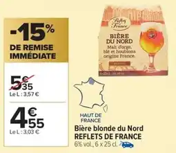 Carrefour Market Bière blonde du nord reflets de france offre