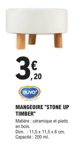 E.Leclerc Brico Mangeoire stone up timber offre