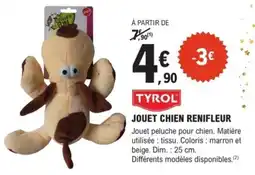 E.Leclerc Brico Tyrol jouet chien renifleur offre