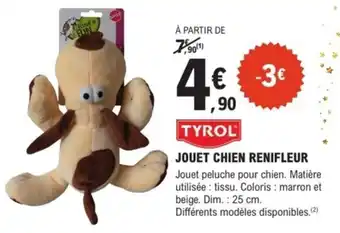 E.Leclerc Brico Tyrol jouet chien renifleur offre