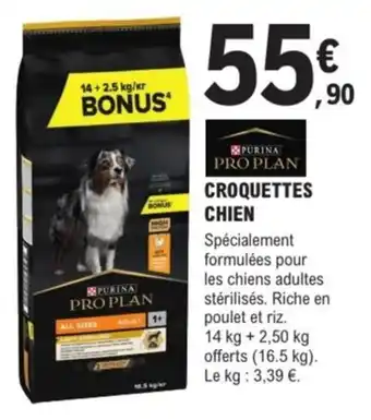 E.Leclerc Brico Purina proplan croquettes chien offre