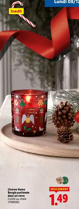 Lidl Livarno Home Bougie parfumée dans un verre offre