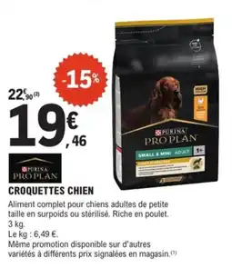 E.Leclerc Brico Purina pro plan croquettes chien offre