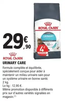 E.Leclerc Brico Royal canin urinary care offre