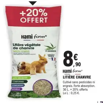 E.Leclerc Brico Hami form litière chanvre offre
