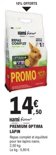 E.Leclerc Brico Hami form premium optima lapin offre
