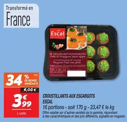 Netto Croustillants aux escargots escal offre
