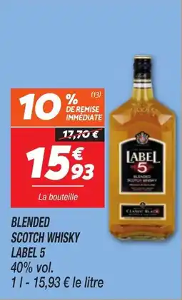 Netto Blended scotch whisky label 5 offre