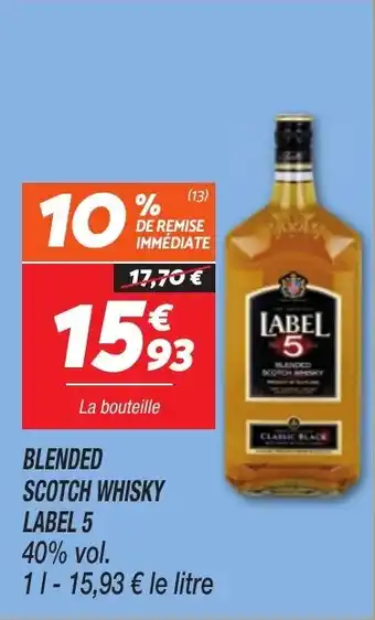 Netto Blended scotch whisky label 5 offre