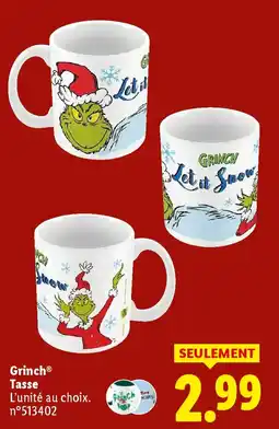 Lidl GRINCH Tasse offre