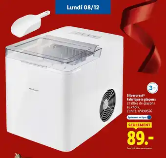 Lidl SILVERCREST Fabrique à glaçons offre