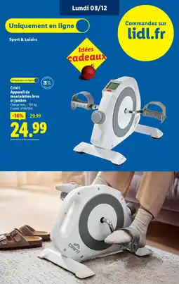 Lidl CRIVIT Appareil de musculation bras et jambes offre