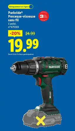 Lidl PARKSIDE Perceuse-visseuse sans fil offre