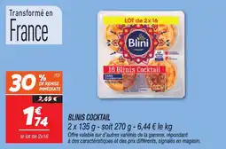 Netto Blinis cocktail offre