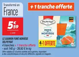 Netto Le saumon fumé norvège delpeyrat offre