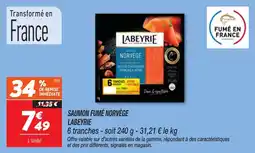 Netto Saumon fumé norvège labeyrie offre